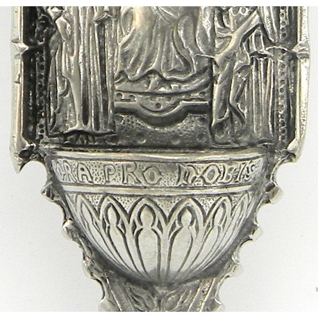 Stoup madonna holy, Pewter