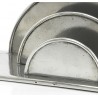 Mail holder pewter semicicloin