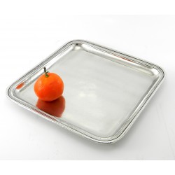 Square pewter tray 23 x 23 cm / 9.06 x 9.06 inches