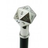 Elegant stick for ceremony, 20-sided cube, steampunk with numbers, Cavagnini