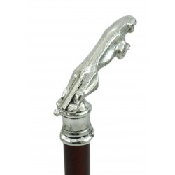 Elegant and sturdy walking sticks, for the elderly, customizable, initials engraving, Jaguar, Made in Italy