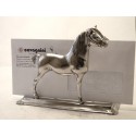 Mail holder with pewter horses