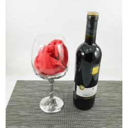 Glass for white wine, classy glass and design. Big glass Christmas gift. Cavagnini free engraving