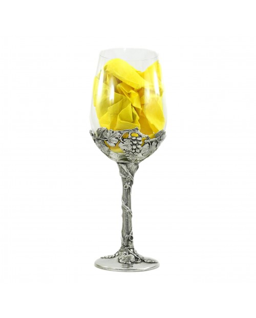 Glas für Weißwein, edles Glas und Design. Großes Glas Weihnachtsgeschenk. Cavagnini freie Gravur