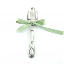 Cutlery spoon engraved with the name, baptism gift child or girl, Cavagnini