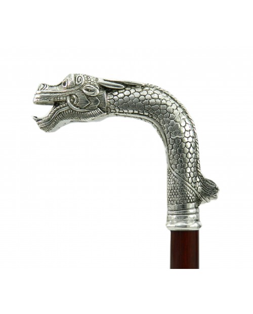 Bastón elegante regalo, pomo dragón personalizable, Cavagnini