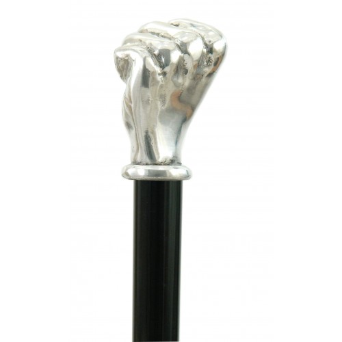 Classy elegant walking stick. Hand punch handle, made in Italy Cavagnini