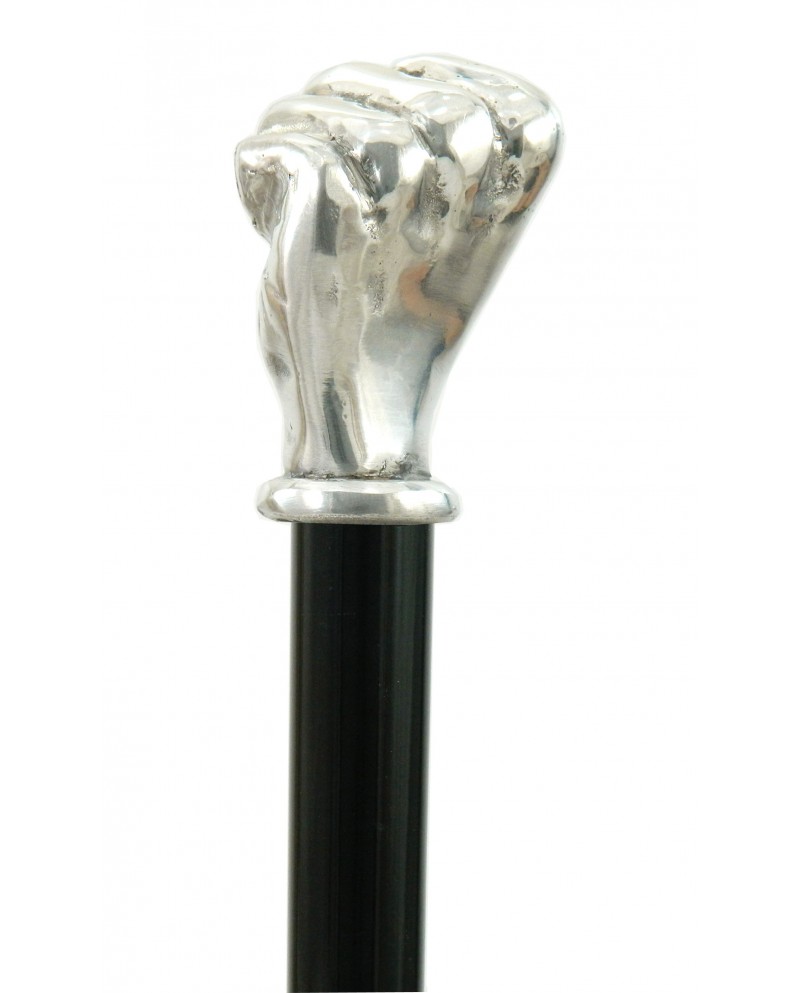 Classy elegant walking stick. Hand punch handle, made in Italy Cavagnini