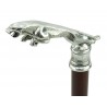 Elegant and sturdy walking sticks, for the elderly, customizable, initials engraving, Jaguar, Made in Italy