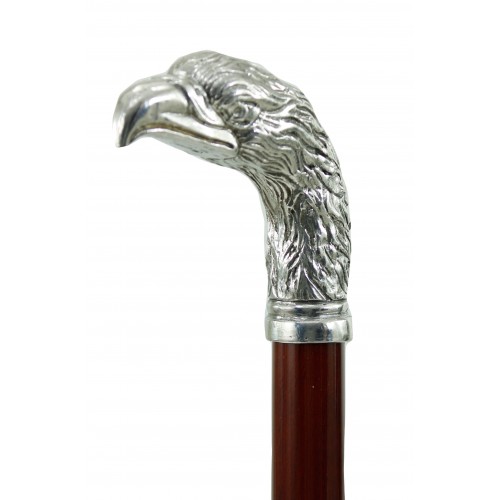 Black friday walking stick, evil eagle knob. Elegant and robust Christmas gift for men and women