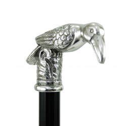 Stick for men and women, elegant and robust. Stick for daily use, exotic crow