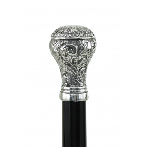 Bastón para mujeres y hombres. Botón Art Nouveau completo, personalizable. Hecho en Italia