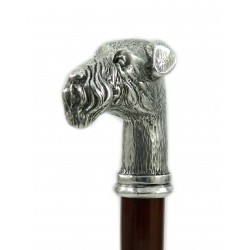 Walking sticks for the elderly. Walking stick fox terrier dog. Made in Italy, Cavagnini