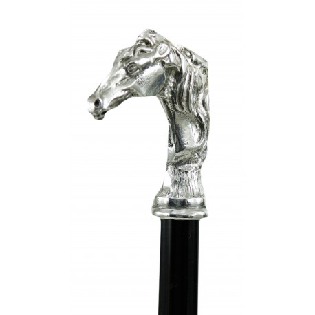 Bastón para mujer, elegante y robusto. Pomo de caballo, personalizable Cavagnini