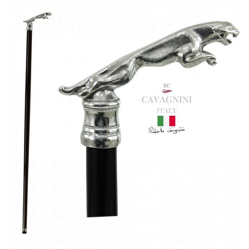 Walking stick for men and women. Elegant and robust gift Jaguar knob -  STORE CAVAGNINI PELTRO