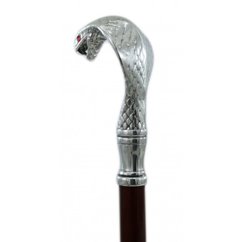 Walking canes for women. Elegant cane Cobra, customizable Cavagnini