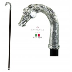 Stick for men and women, horse, elegant and solid, walking stick for young people. Cavagnini