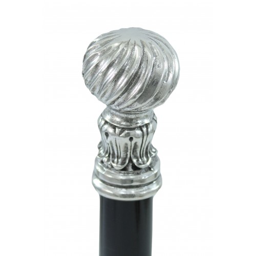 Walking stick, helical round knob, customizable Cavagnini