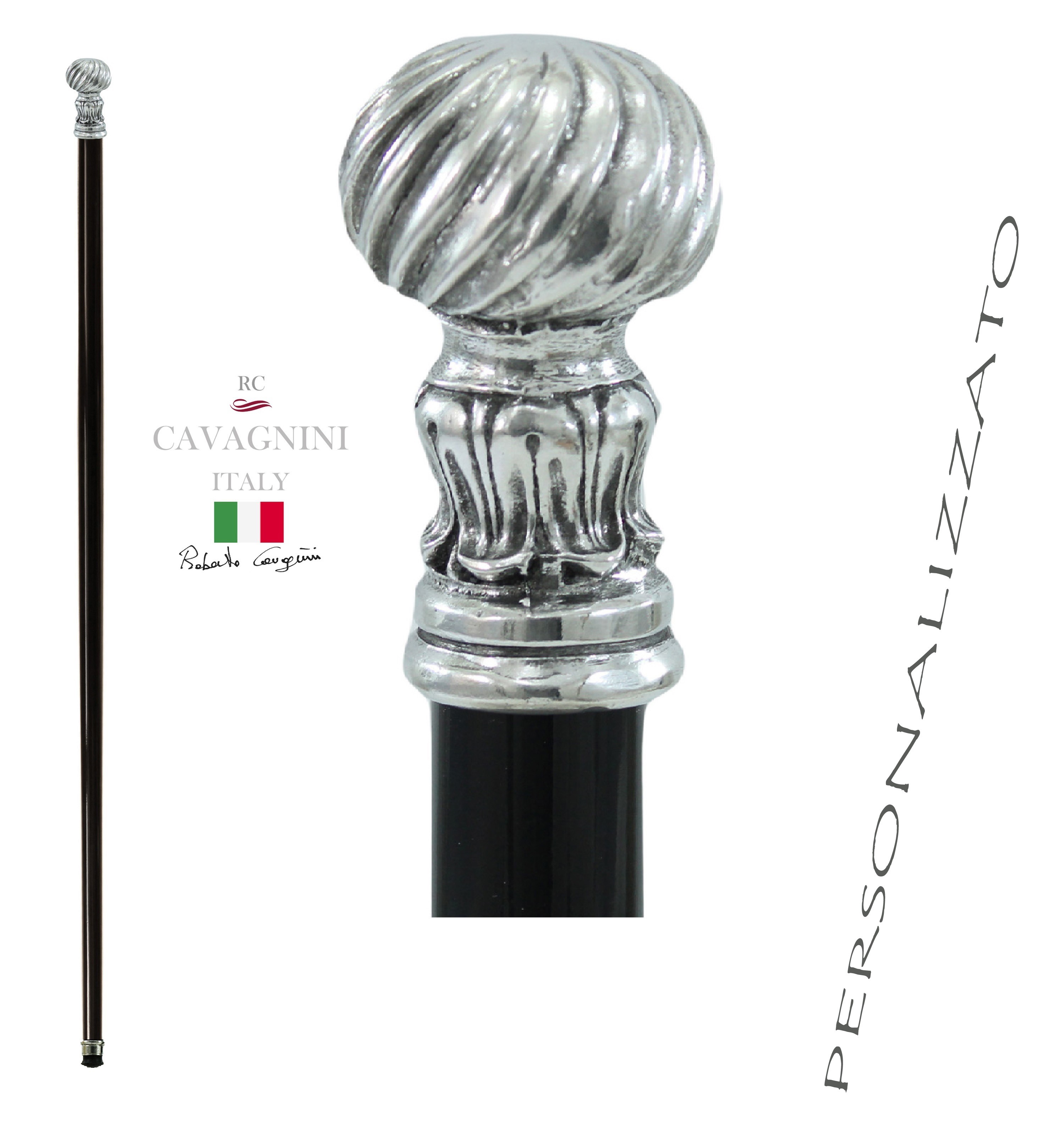 Bastone Cavallo Selvaggio Argento - Walking-Sticks