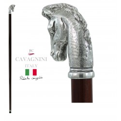 Bastón, cabeza de caballo, para hombre y mujer, resistente y personalizable. Cavagnini