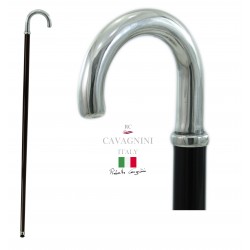 Walking stick for the elderly, Hook knob. Customizable. Stick for women and men. Made in Italy