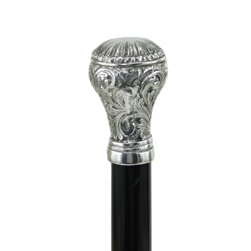 Bastón para mujeres y hombres. Botón Art Nouveau completo, personalizable. Hecho en Italia
