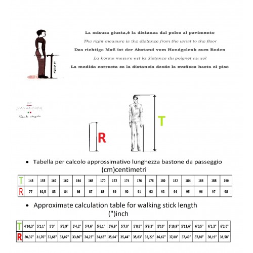 Bastón para mujeres y hombres. Botón Art Nouveau completo, personalizable. Hecho en Italia