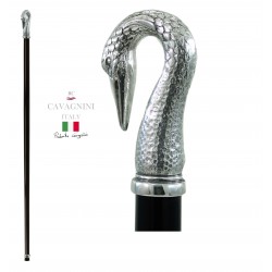 Walking stick for men and women. Swan long neck, Christmas present. Cavagnini