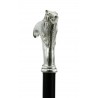 New walking sticks for women, derby with wolf, handmade by Cavagnini