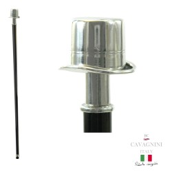Elegant, classy walking sticks. Cylinder hat stick, made in Italy Cavagnini