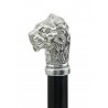 Handcrafted walking sticks, in pewter, small lion
