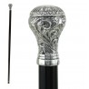 Walking stick for women and men. Art Nouveau knob full, customizable. Made in Italy