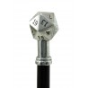 Elegant stick for ceremony, 20-sided cube, steampunk with numbers, Cavagnini
