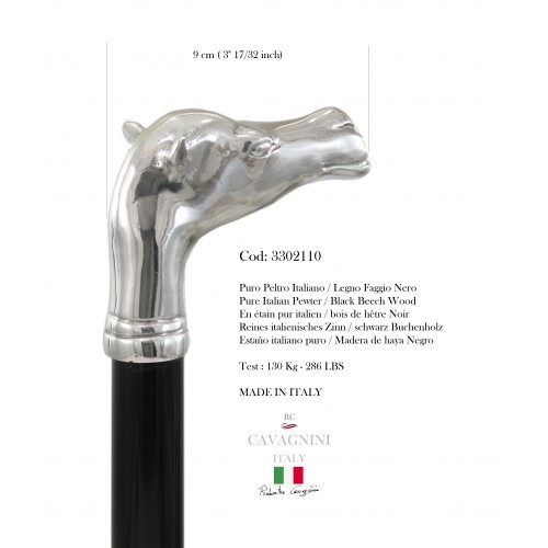 Elegant and solid walking stick. Camel stick handmade in Italy, Cavagnini