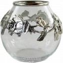 Jar, Alpenveilchen Zinn und Glas