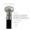 Strong walking stick, round with Greek, to be used. Customizable, we engrave your initials