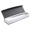 Grape cluster letter opener, in pewter and stainless steel, for classy desk.