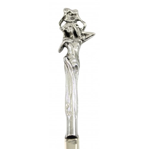 Dama letter opener, in pewter and stainless steel, elegant classy gift.
