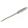 Feather letter opener, in pewter and stainless steel, elegant classy gift