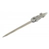 Crocodile letter opener, in pewter and stainless steel, elegant classy gift