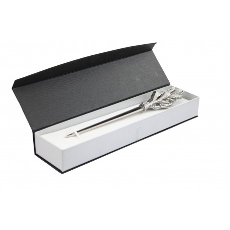 Cob letter opener, in pewter and stainless steel, elegant classy gift