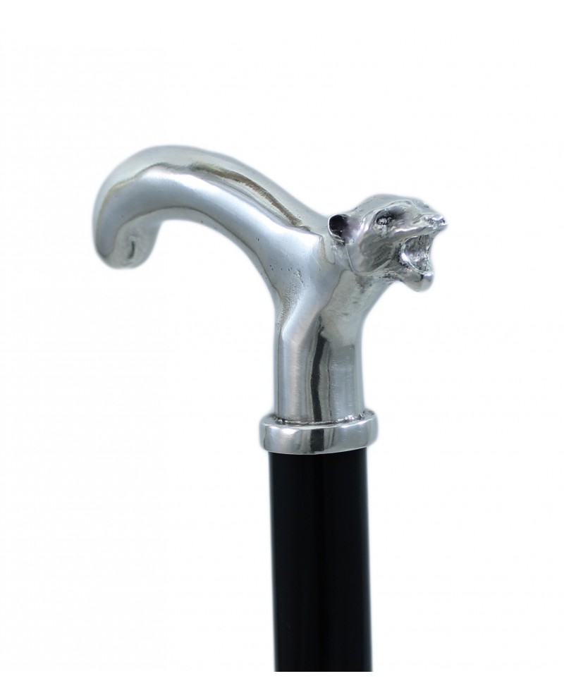 Tiger walking stick in natural wood, Cavagnini stick - Made in Italy