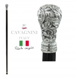 Walking stick for women and men. Full liberty knob, customizable. Made in Italy