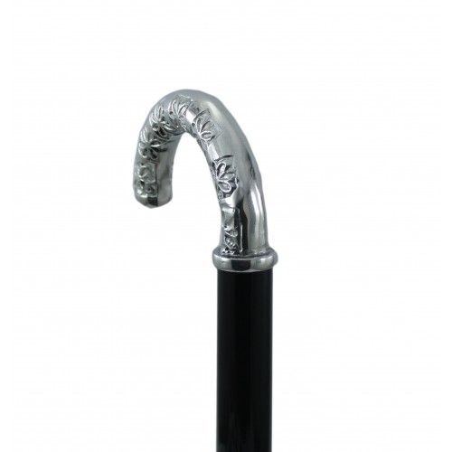 Walking stick for the elderly Wood handle Solid metal (tin) Man Woman Elegant Customized-CAVAGNINI in Italy