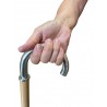 Bâton de marche pour personnes âgées, bouton crochet. Personnalisable. Stick pour les femmes et les hommes. Fabriqué en Italie