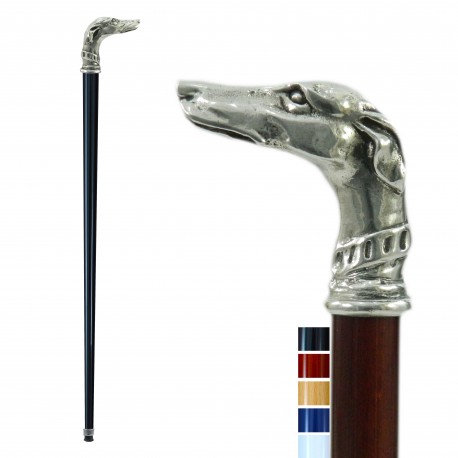 Greyhound walking stick with collar