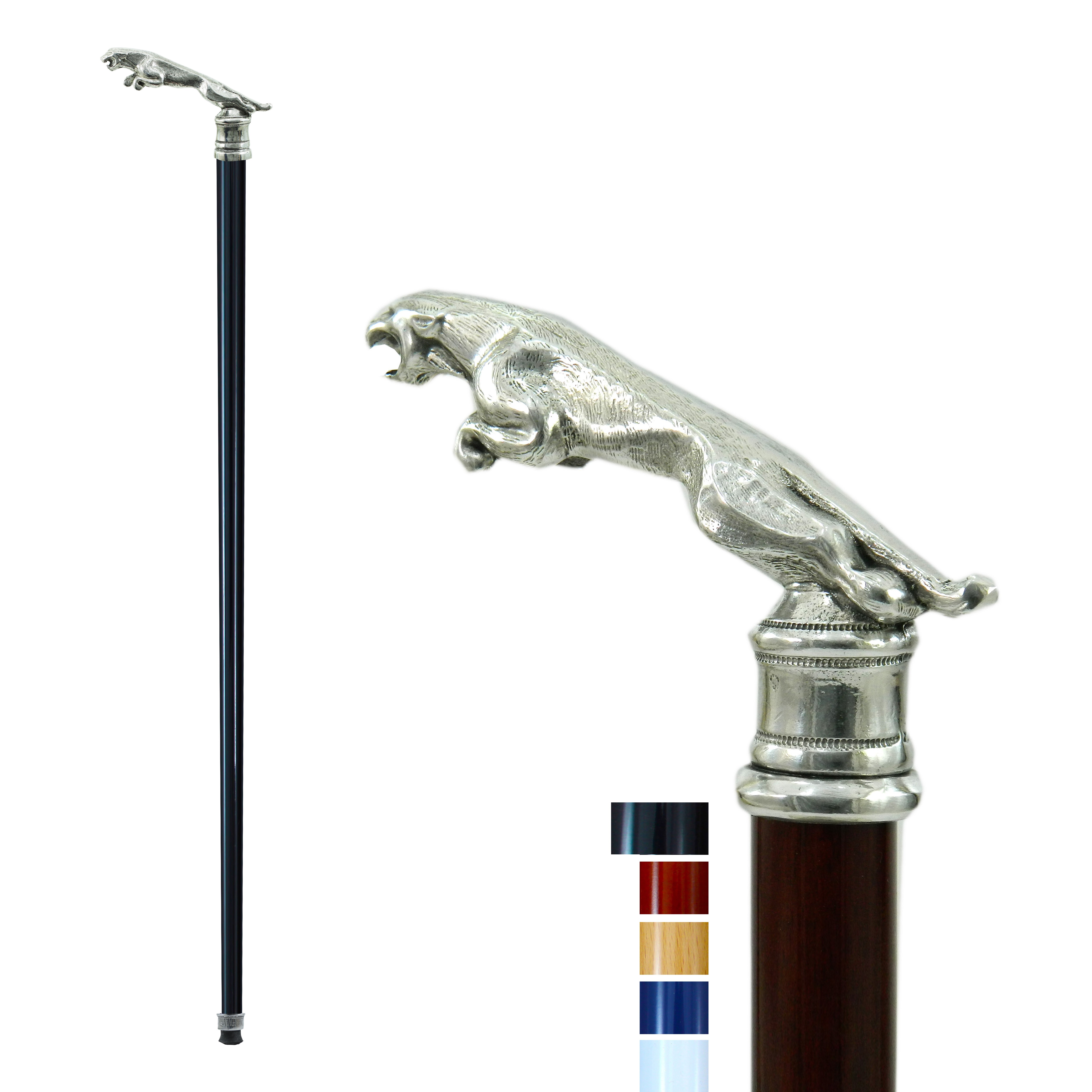 Walking stick for men and women. Elegant and robust gift Jaguar