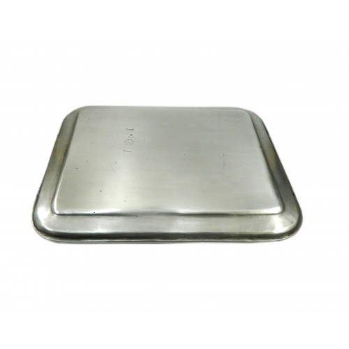 Bandeja de peltre rectangular BSP 24.5 x 19.5 cm / 9.65 x 7.68 pulgadas