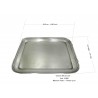 Rectangular pewter tray BSP 24.5 x 19.5 cm / 9.65 x 7.68 inches