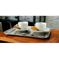 Rectangular pewter tray BSP 24.5 x 19.5 cm / 9.65 x 7.68 inches